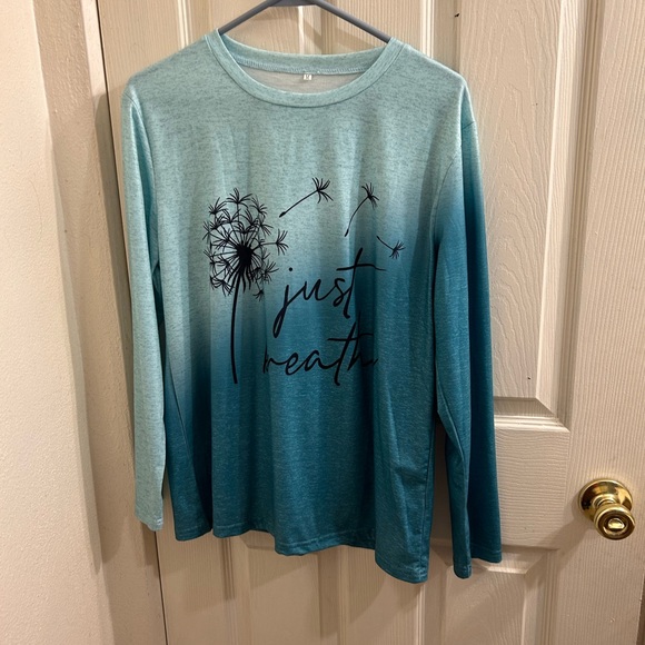 Tops - Just Breathe Womens Long Sleeve Shirt Medium
